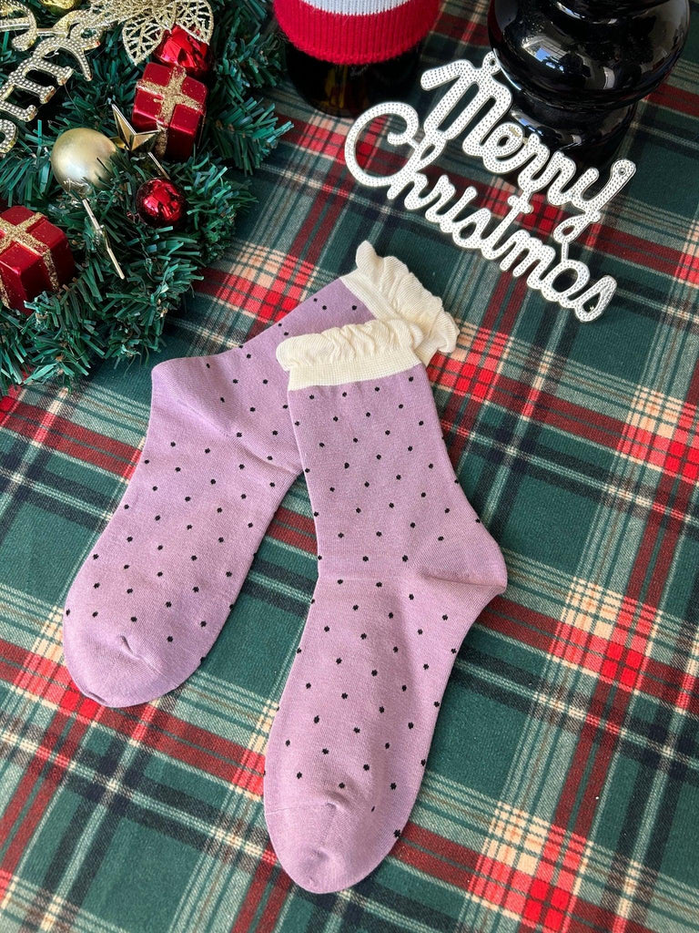 X【New Year Gift】Free Korean version of the sweet fashion a variety of styles in the mid-calf warm cotton socks | Musebree - Musebree