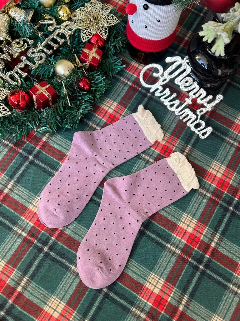 X【New Year Gift】Free Korean version of the sweet fashion a variety of styles in the mid-calf warm cotton socks | Musebree - Musebree