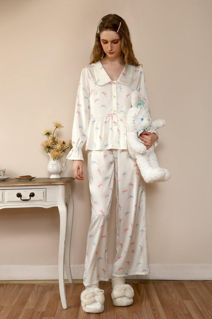 Z Sweet Printed Loungewear and Pearl Embellishments | Musebree - Musebree