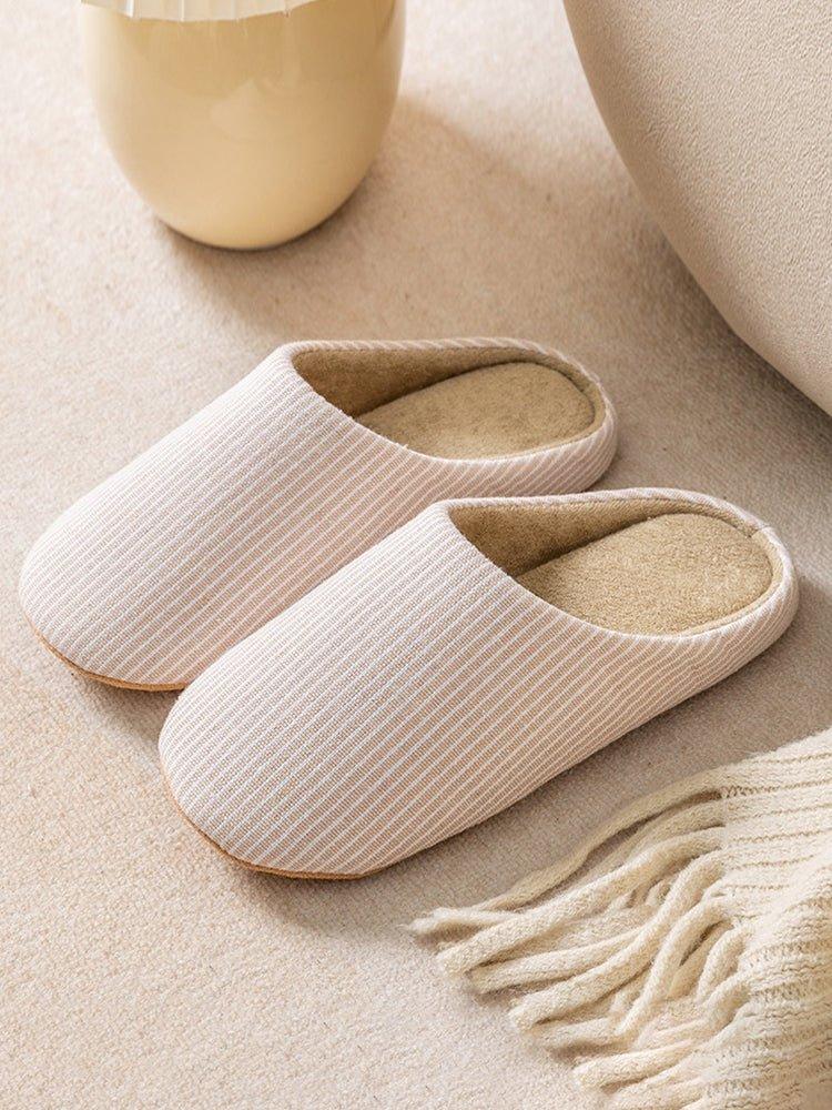 Z Stylish striped warm and cosy house slippers | Musebree - Musebree