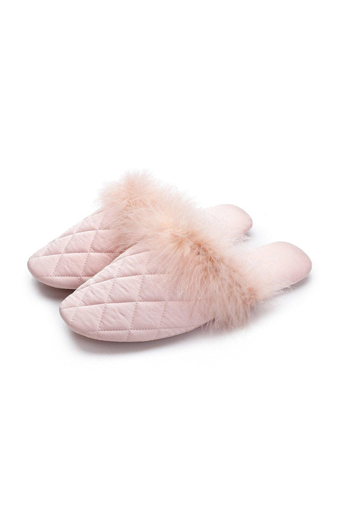 Z Fluffy warm plush fashionable delicate slippers | Musebree - Musebree