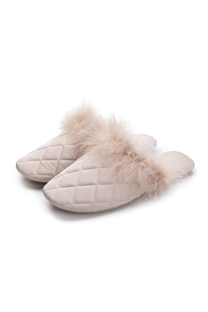 Z Fluffy warm plush fashionable delicate slippers | Musebree - Musebree