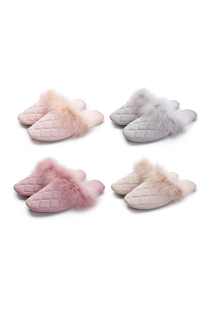 Z Fluffy warm plush fashionable delicate slippers | Musebree - Musebree