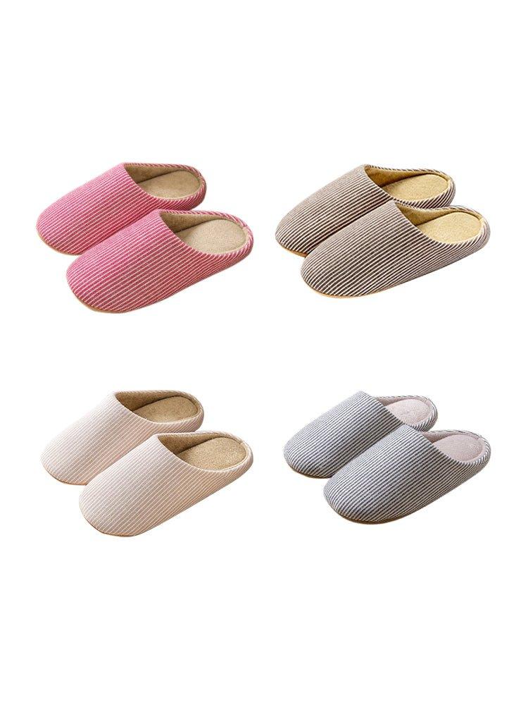 Z Stylish striped warm and cosy house slippers | Musebree - Musebree