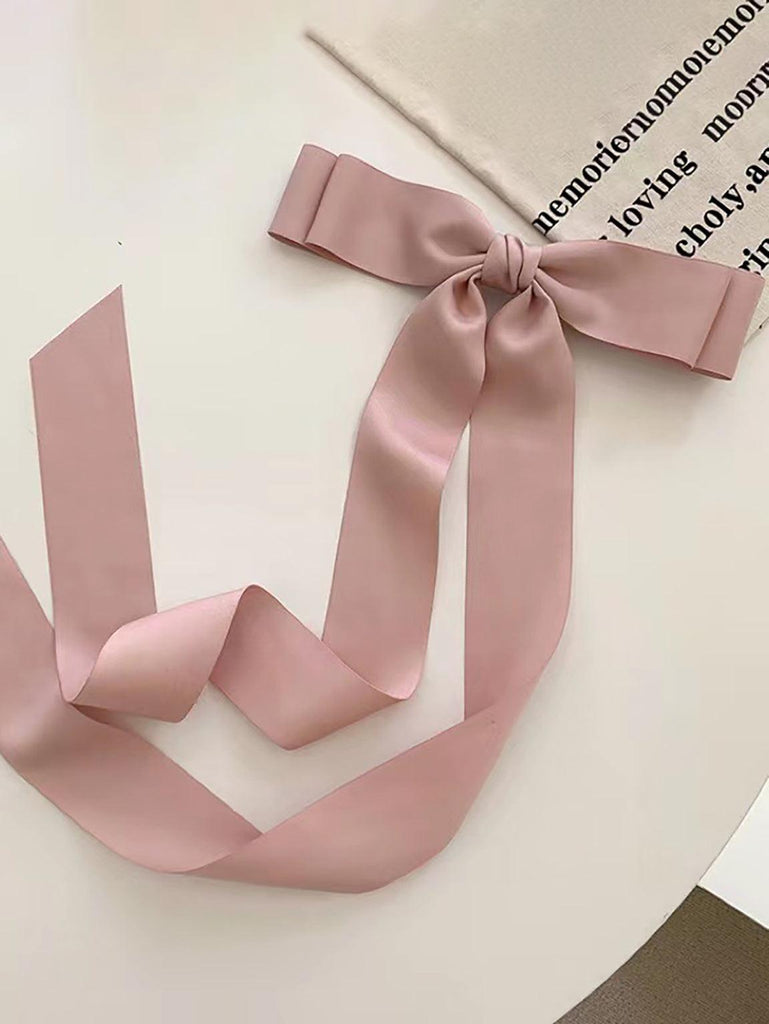 U1【Valentine's Day Gift】Pink Large Bow Ribbon Accessory Stylish and Elegant Design | Musebree - Musebree