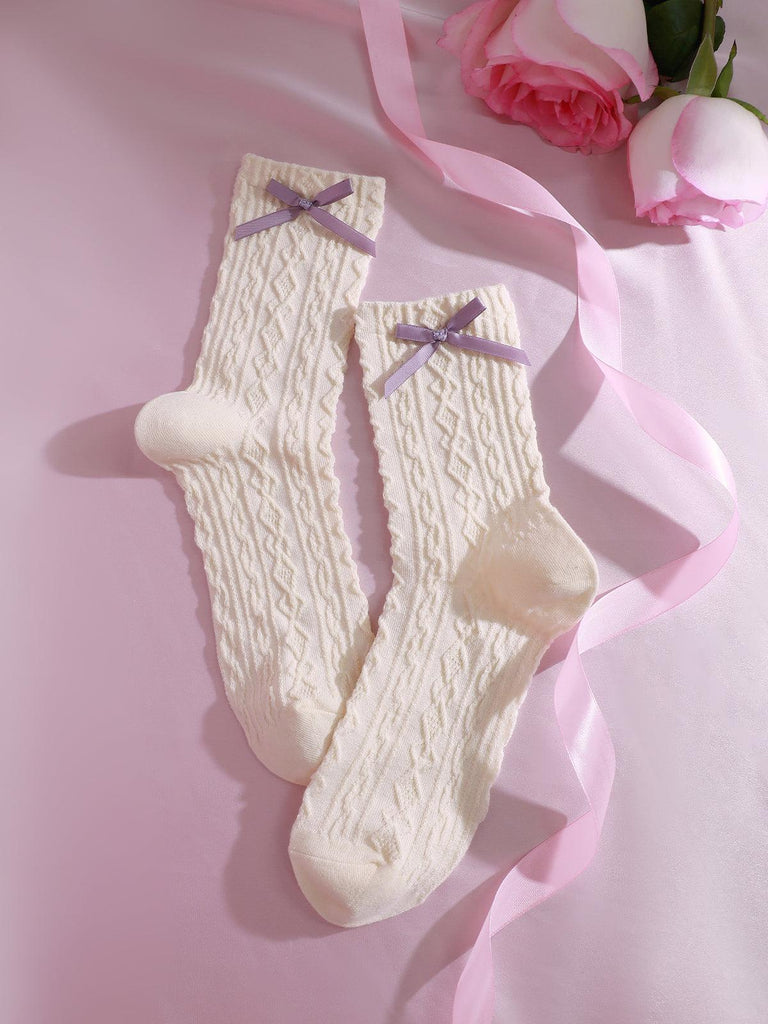 X【New Year Gift】Free Korean version of the sweet fashion a variety of styles in the mid-calf warm cotton socks | Musebree - Musebree